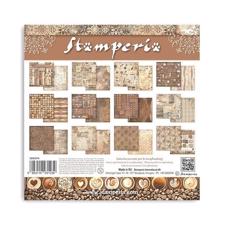 Stamperia Paper Pack 8x8" - Backgrounds / Coffee and Chocolate (lille)